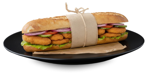 Sandwich poulet pané de notre sandwicherie à Tubize