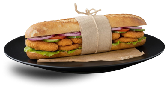 Sandwich poulet pané de notre sandwicherie à Tubize